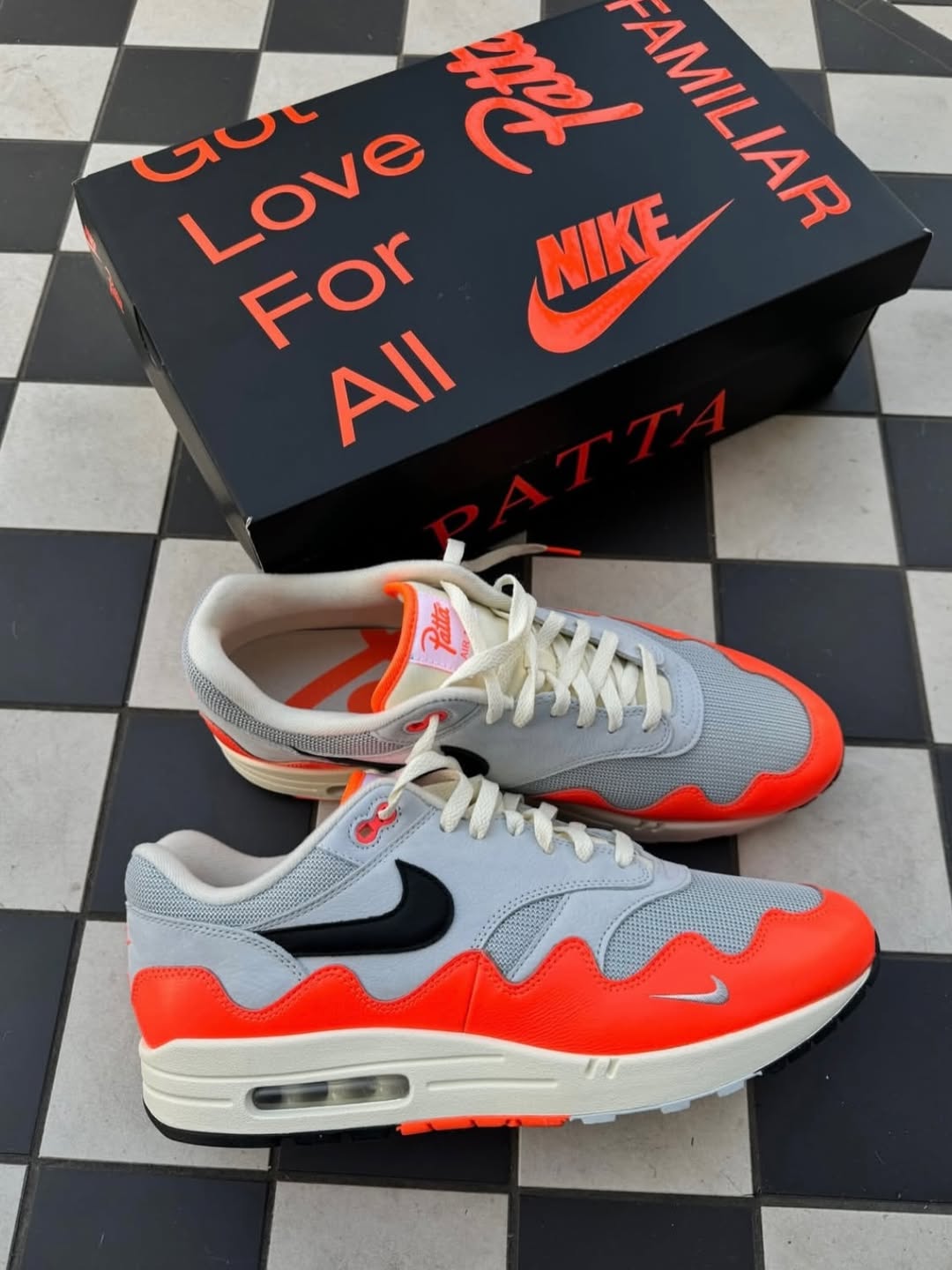 Nike Air Max 1 Patta Waves Hyper Crimson Pure Platinum
