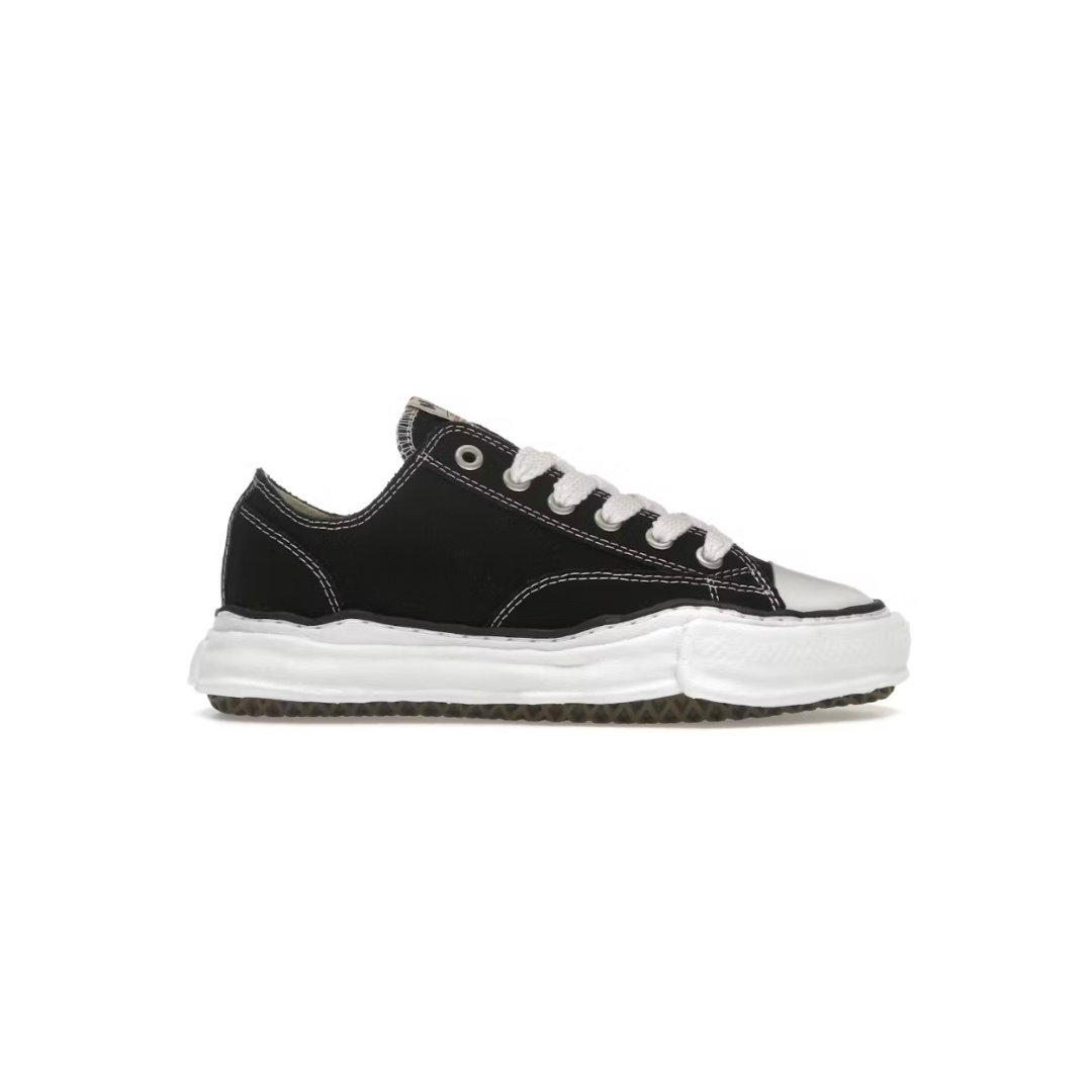 MAISON MIHARA YASUHIRO PETERSON OG SOLE CANVAS LOW BLACK