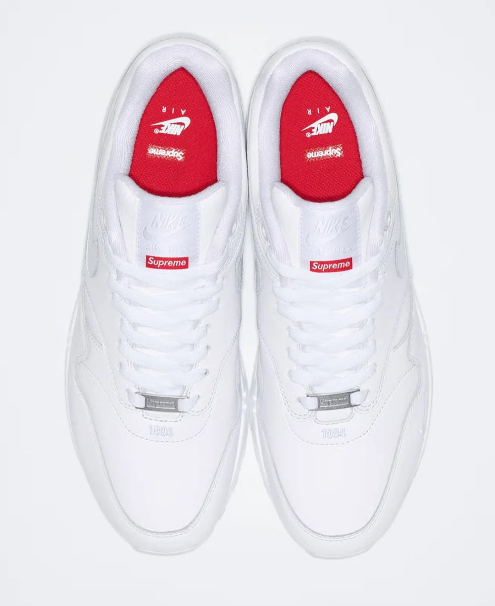 NIKE AIR MAX 1 '87 SP - SUPREME TRIPLE WHITE