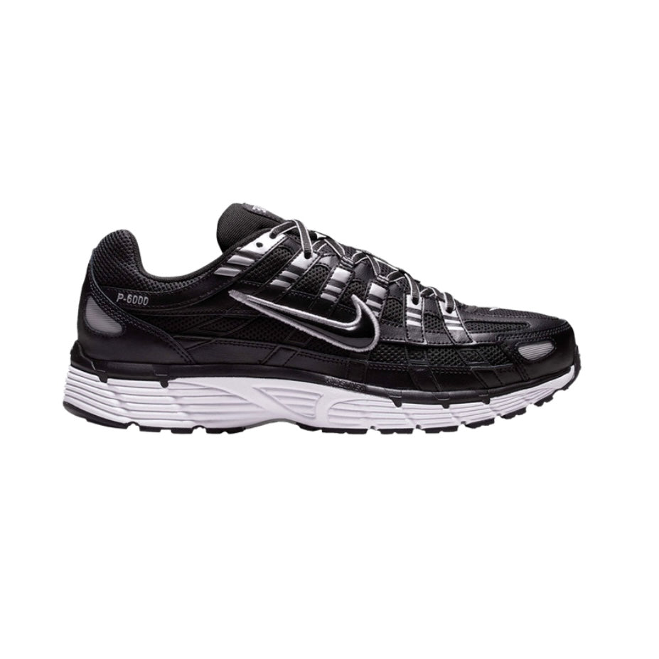 Nike P-6000 Black White Metallic Silver