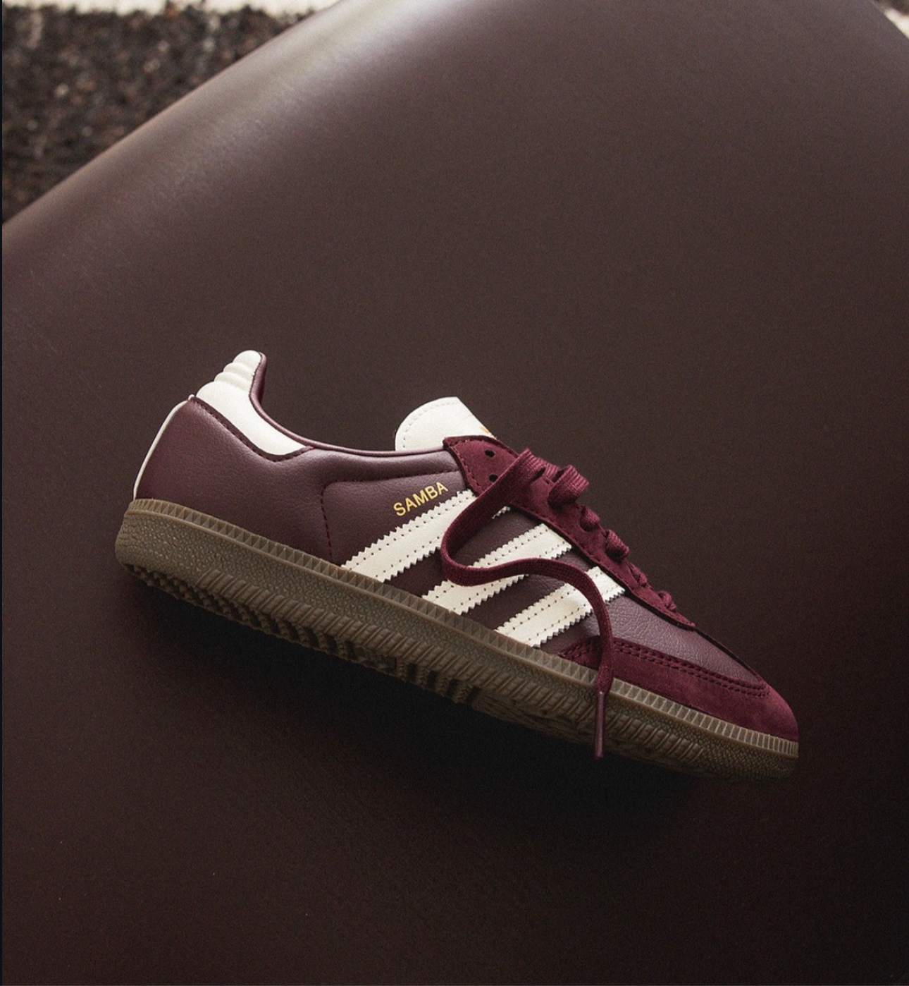 ADIDAS SAMBA OG - MAROON OFF WHITE GUM