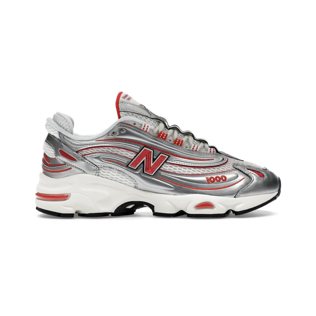 New Balance 1000 thisisneverthat Metallic Silver Red
