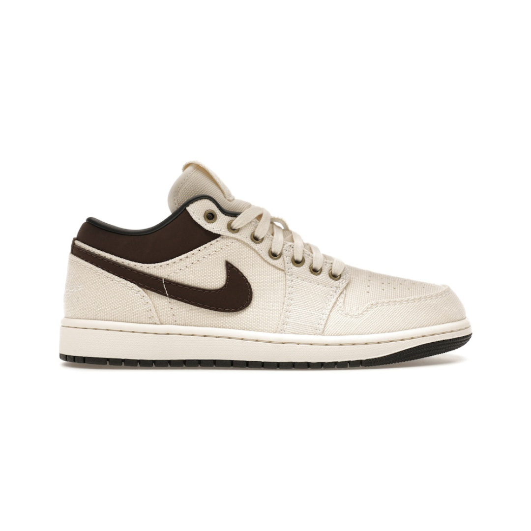 Jordan 1 Low Premium Pale Ivory Off Noir Baroque Brown