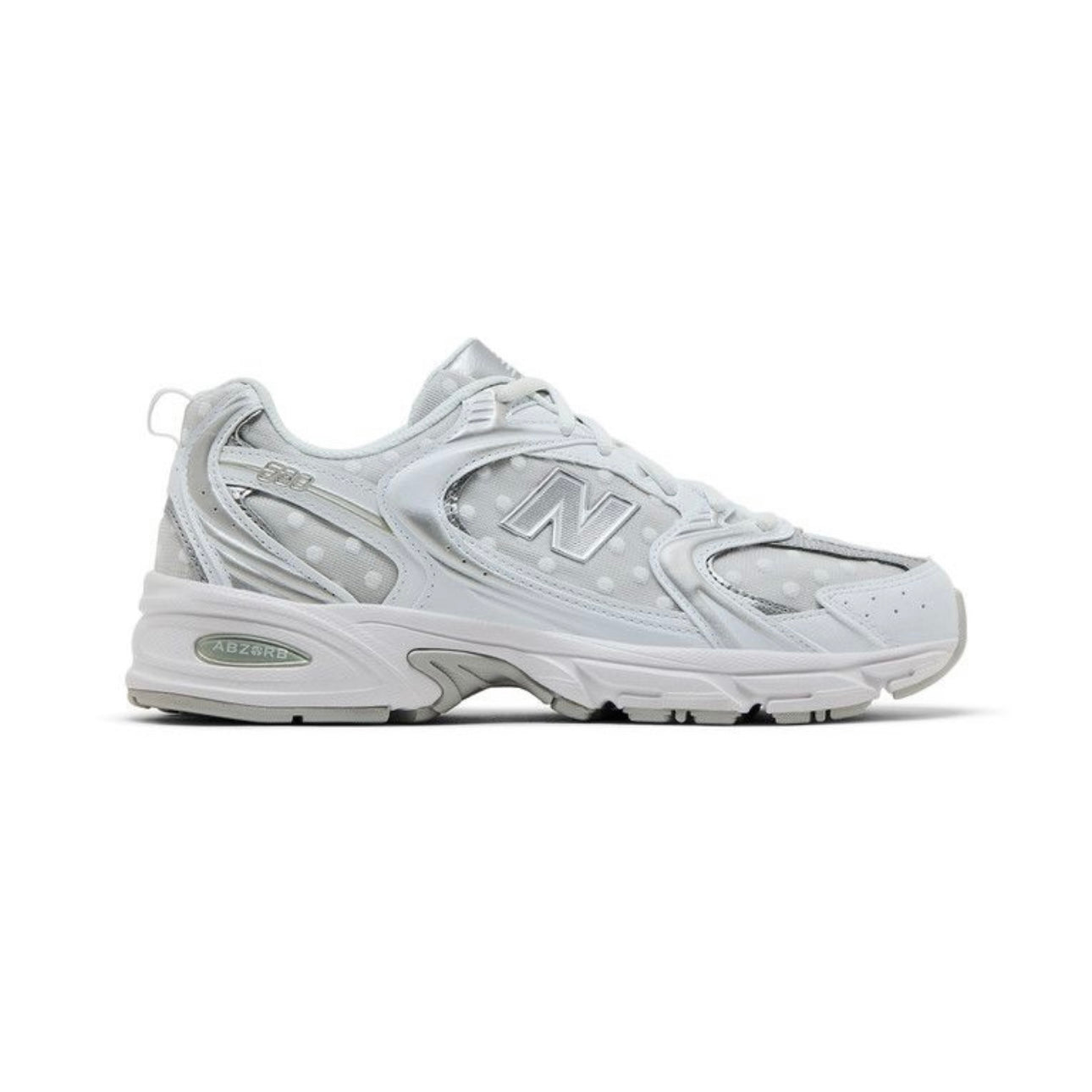 New Balance 530 Silver Metallic Polka Dots