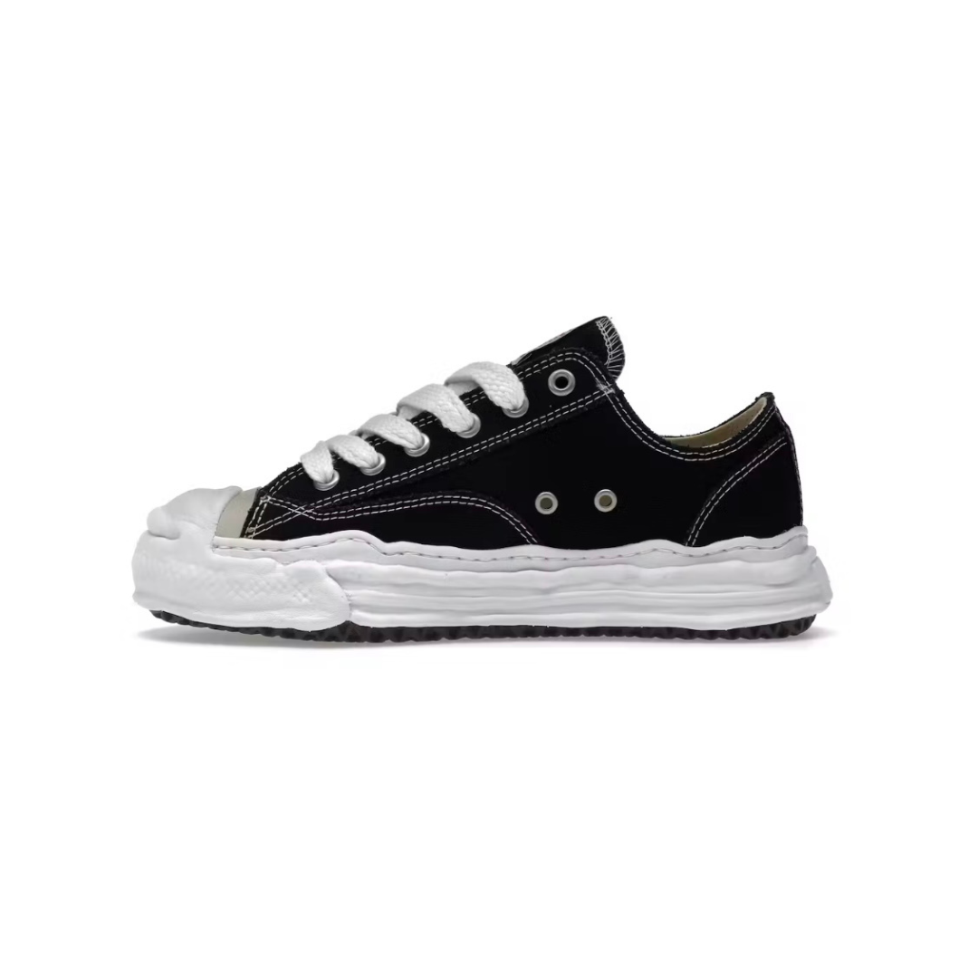MAISON MIHARA YASUHIRO HANK OG SOLE CANVAS LOW BLACK