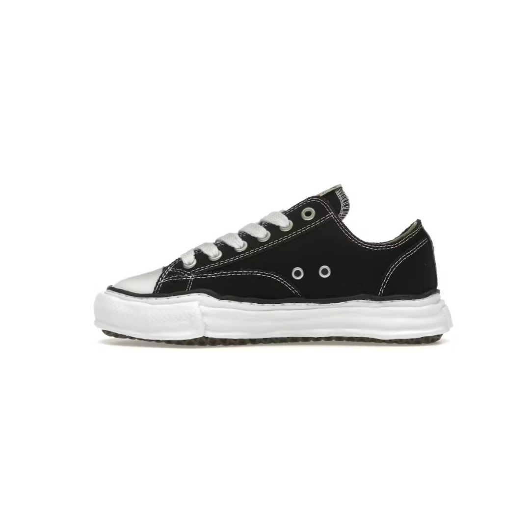 MAISON MIHARA YASUHIRO PETERSON OG SOLE CANVAS LOW BLACK