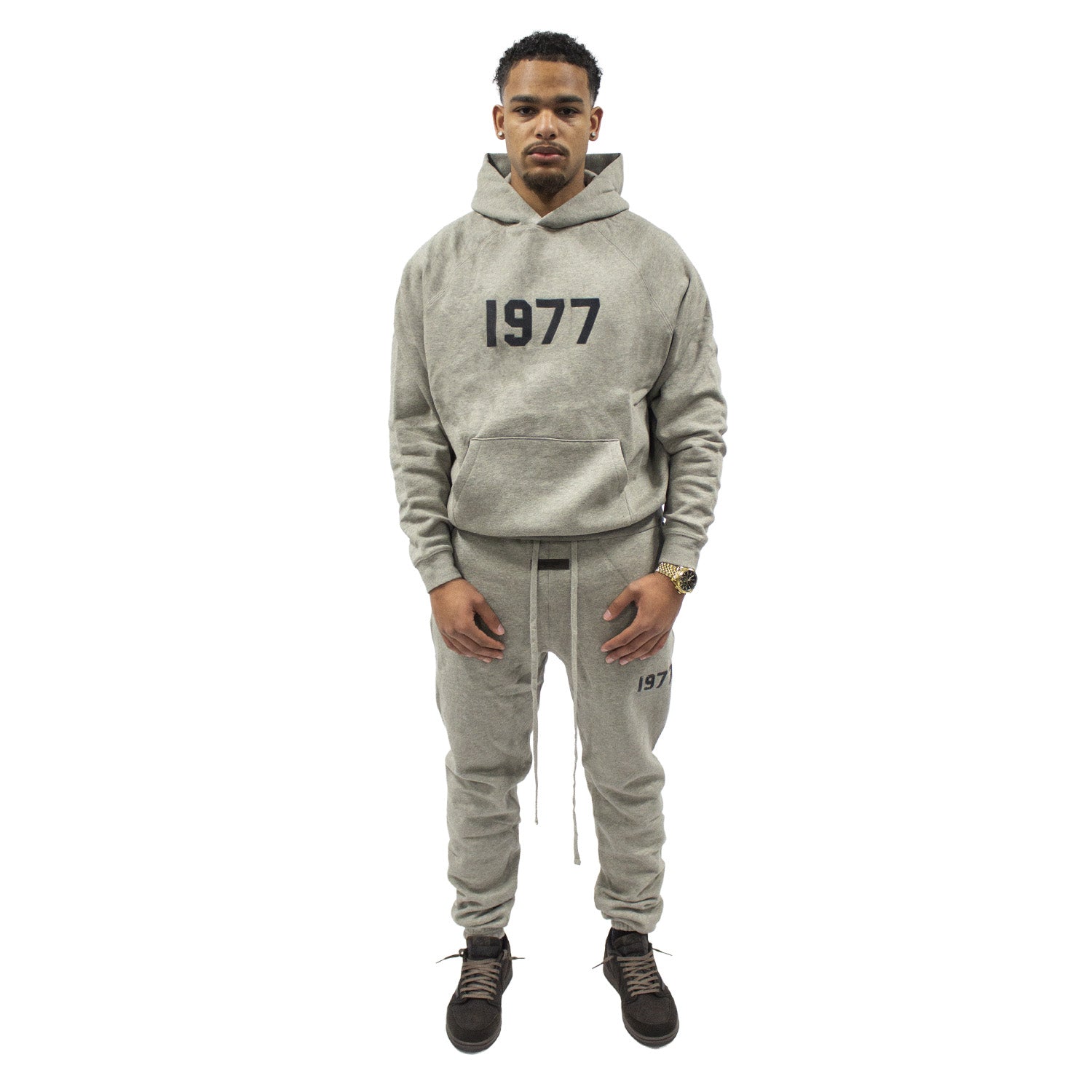 Fear of God Essentials 1977 Dark Oatmeal Hoodie