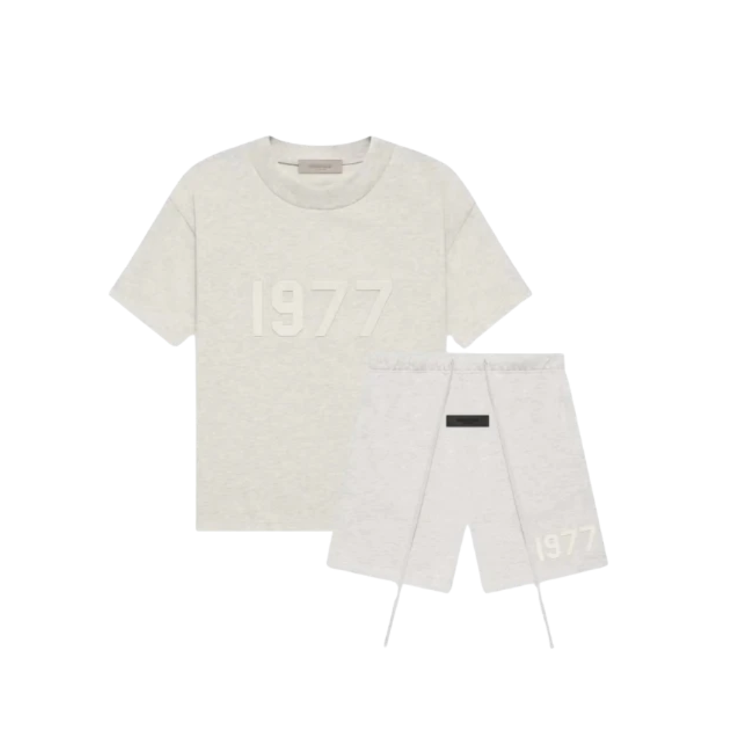 FEAR OF GOD ESSENTIALS FULL SUMMER SET - LIGHT OATMEAL 1977