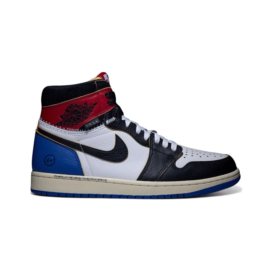Jordan 1 Retro High OG SP Fragment x Union LA Varsity Red Sport Royal