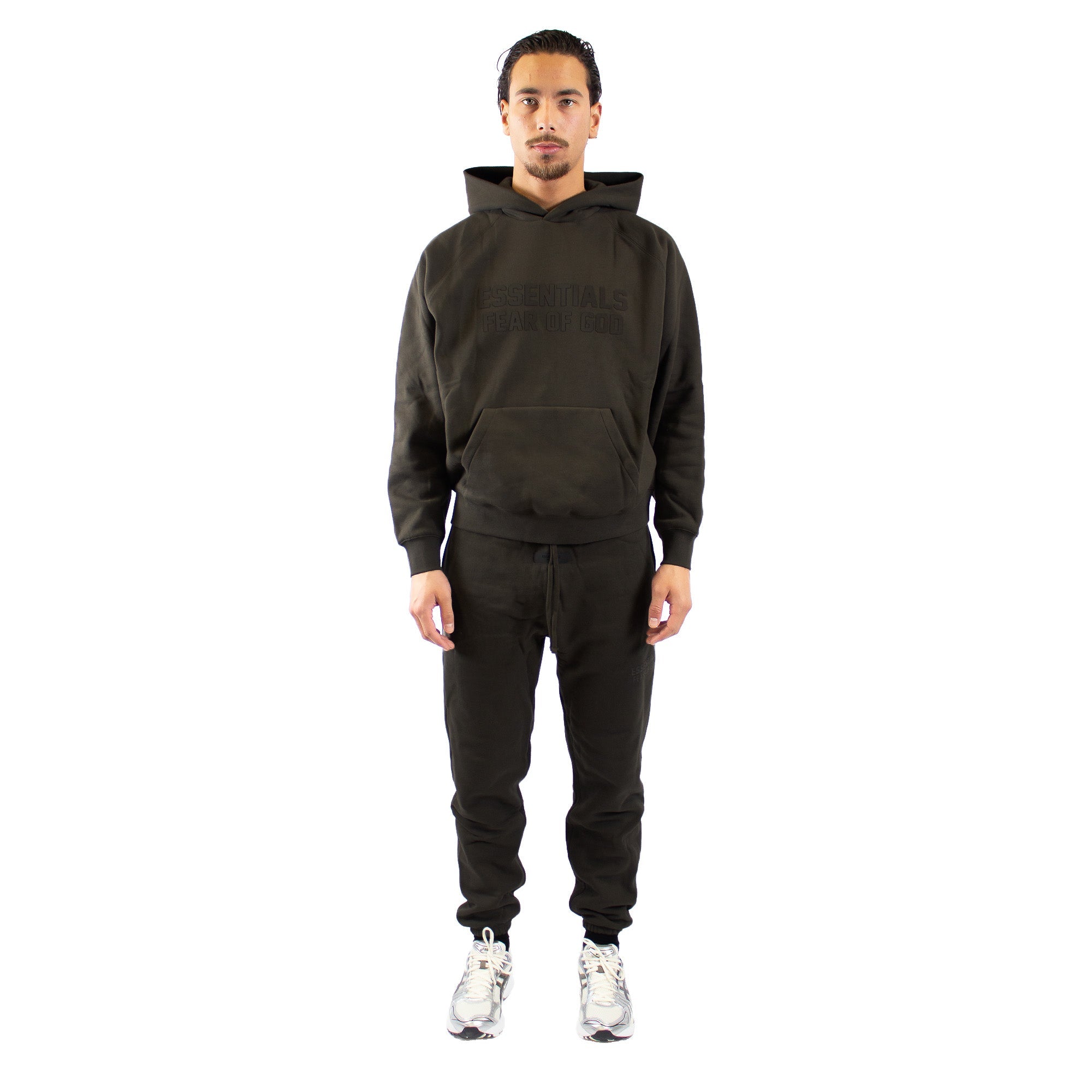 Fear of God Essentials Off Black Hoodie