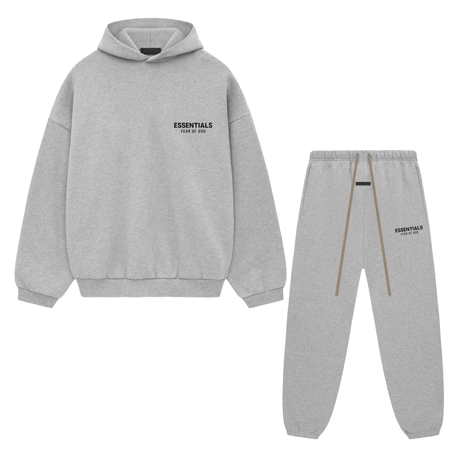 Fear of God Essentials Light Heather Gray Fleece Full Set