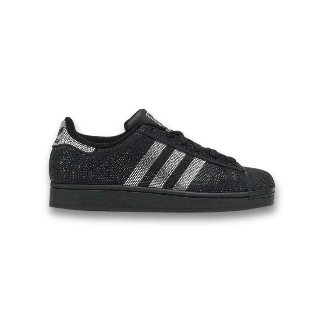 adidas Superstar II Rhinestone Black Silver (Women's)