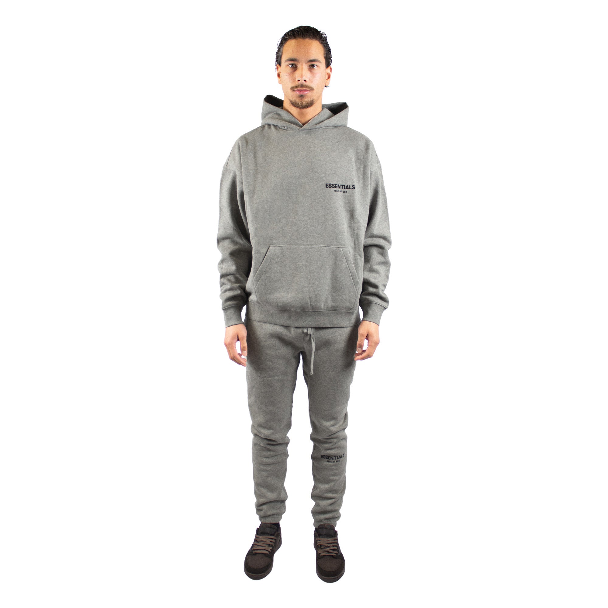 Fear of God Essentials Dark Oatmeal Hoodie