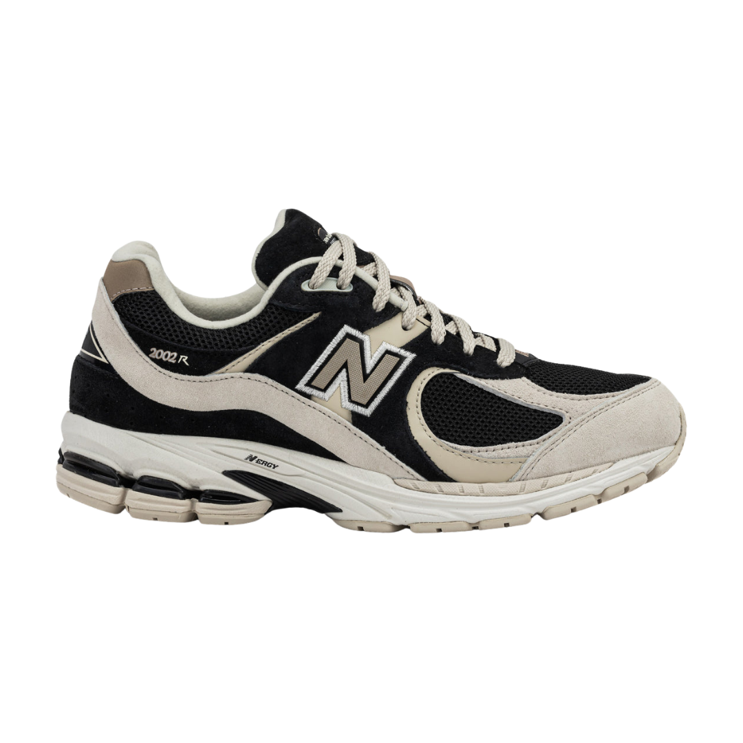 New Balance 2002R Black Beige Tan
