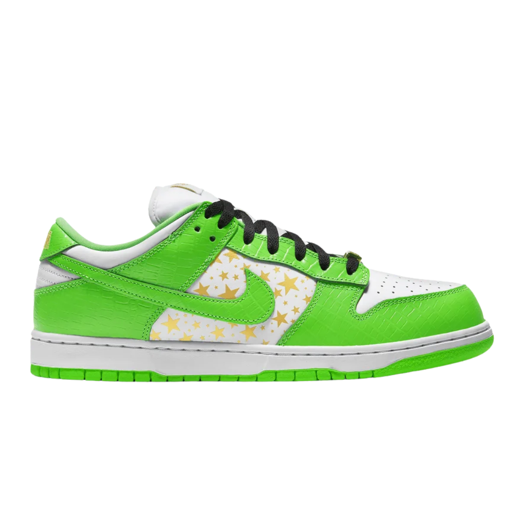 Nike SB Dunk Low Supreme Stars Mean Green