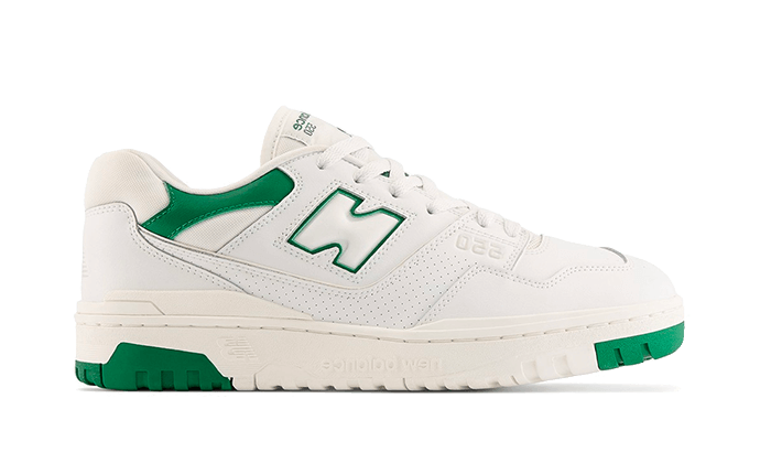 New Balance 550 White Classic Green