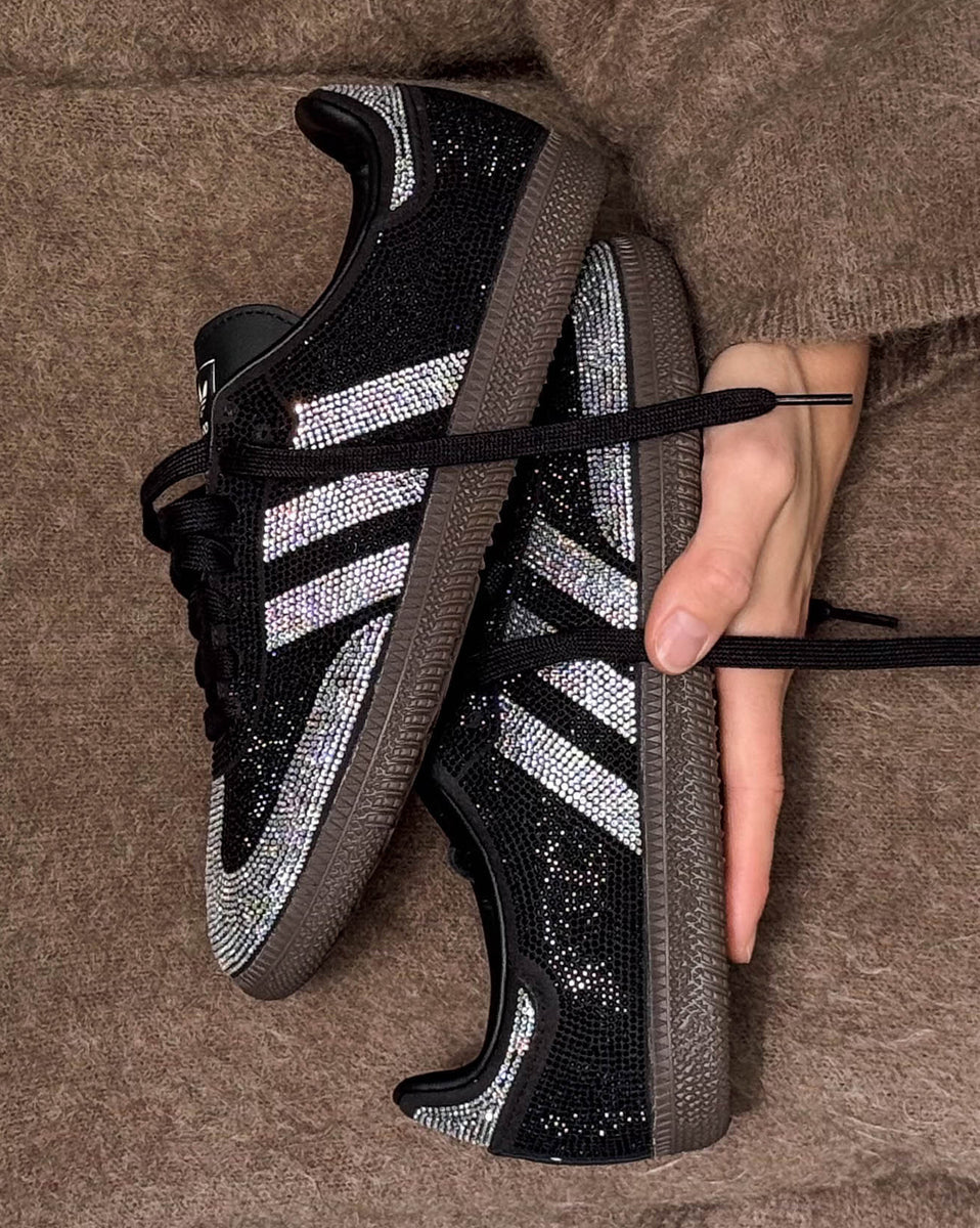 Adidas Samba OG Rhinestone Black Silver (Women's)