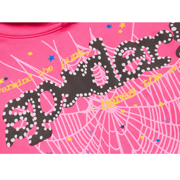 Sp5der P*NK V2 Hoodie Pink