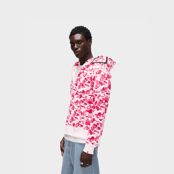 BAPE ABC Camo Shark Full Zip Hoodie Pink