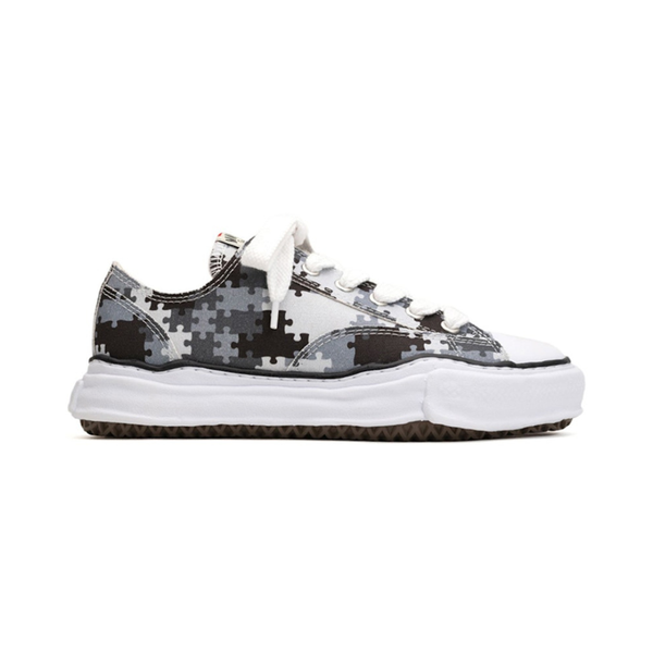 Maison Mihara Yasuhiro Peterson OG Sole Canvas Low Peace and After Camo Grey