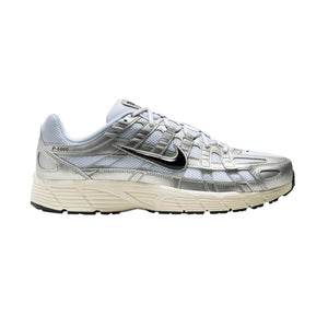 Nike P-6000 White Metallic Silver Flat Silver Black