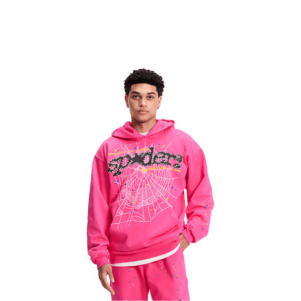 Sp5der P*NK V2 Hoodie Pink