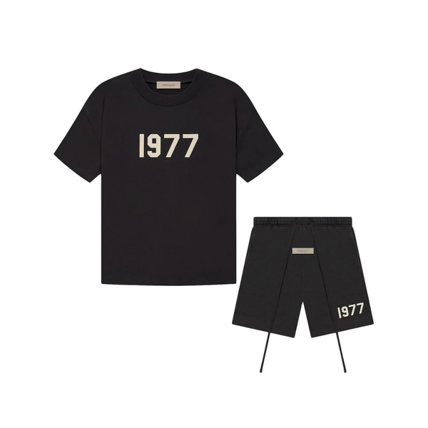 FEAR OF GOD ESSENTIALS FULL SUMMER SET - 1977 IRON BLACK