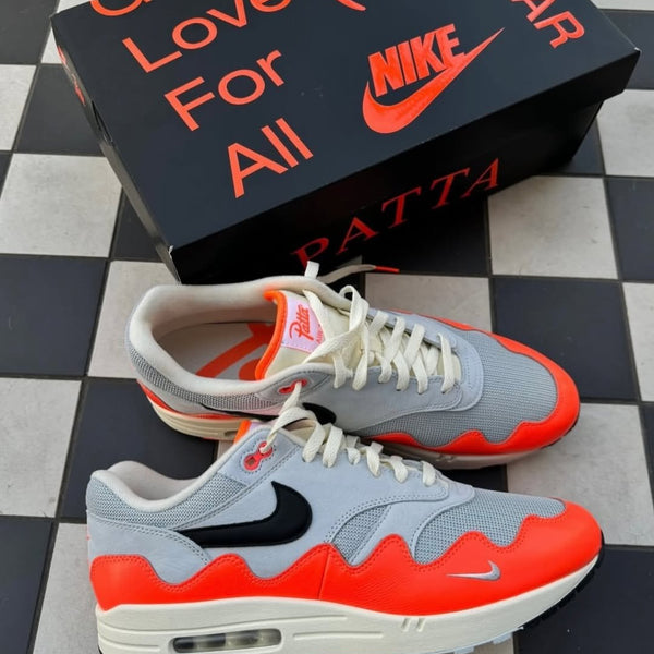 Nike Air Max 1 Patta Waves Hyper Crimson Pure Platinum