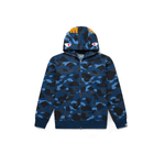 BAPE Color Camo Shark Full Zip Hoodie Blue