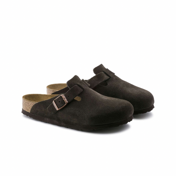 Birkenstock Boston Soft Footbed Suede Mocha