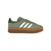adidas Gazelle Bold Silver Green Gum (Womens)