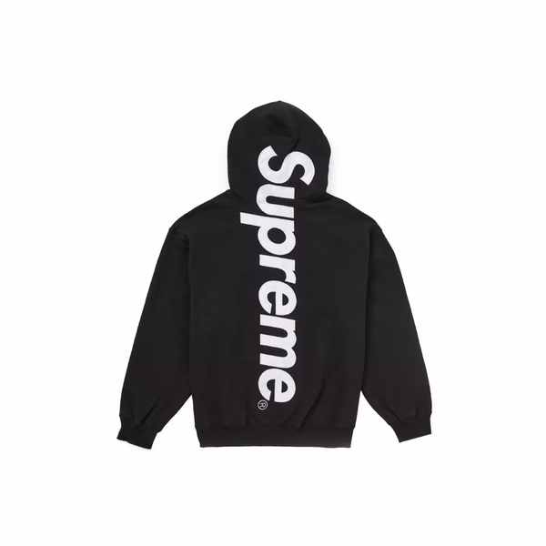 Supreme Satin Applique Hooded Sweatshirt (FW24) Black