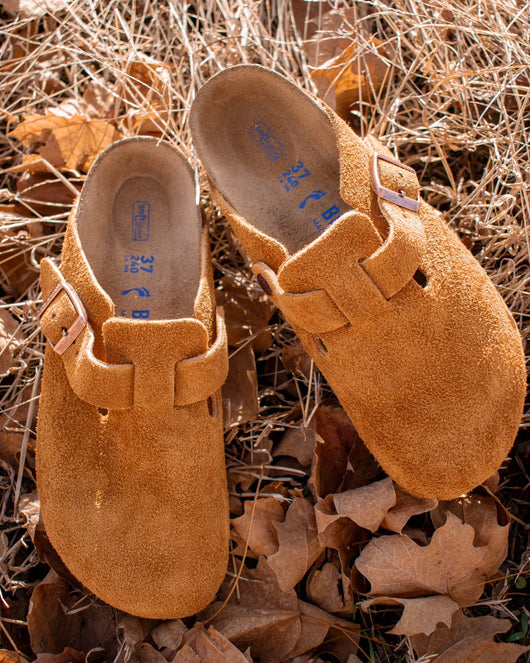 Birkenstock Boston Soft Footbed Suede Mink
