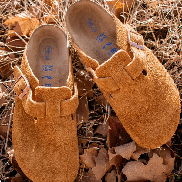 Birkenstock Boston Soft Footbed Suede Mink