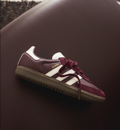 ADIDAS SAMBA OG - MAROON OFF WHITE GUM