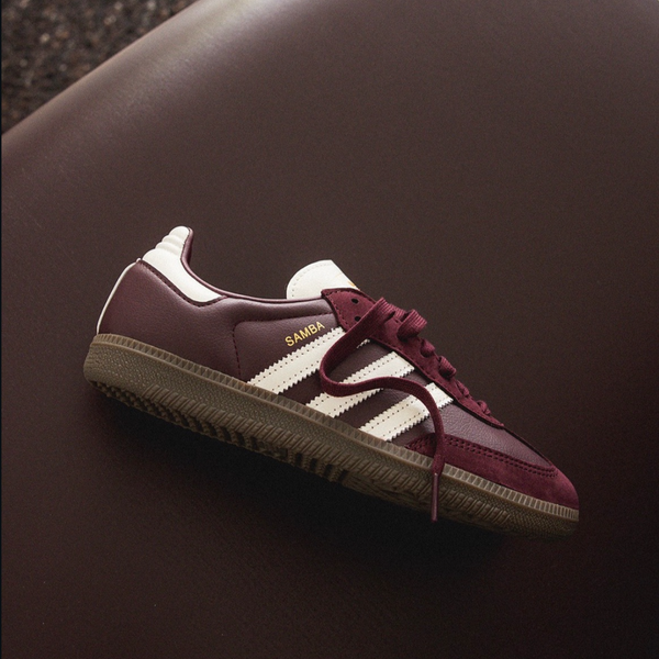 ADIDAS SAMBA OG - MAROON OFF WHITE GUM