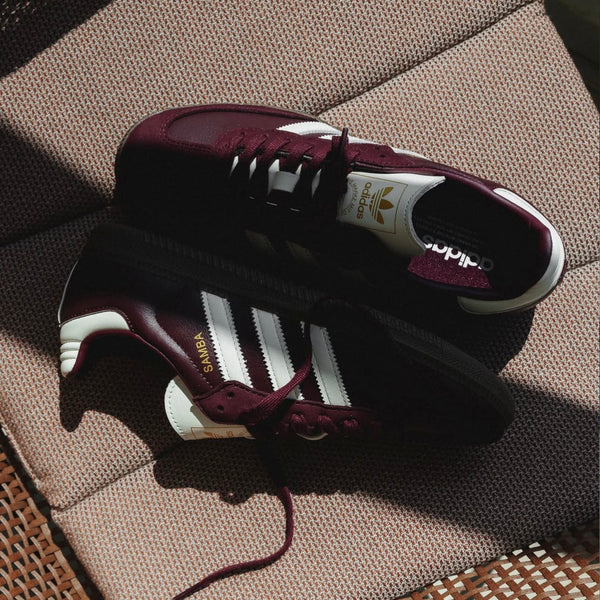 ADIDAS SAMBA OG - MAROON OFF WHITE GUM