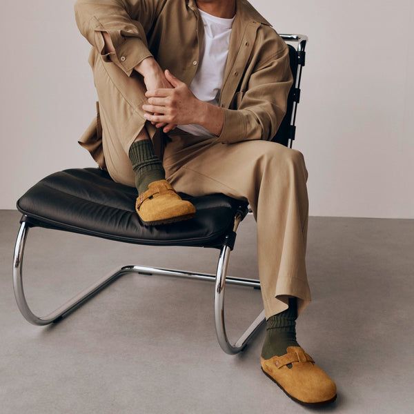 Birkenstock Boston Soft Footbed Suede Mink