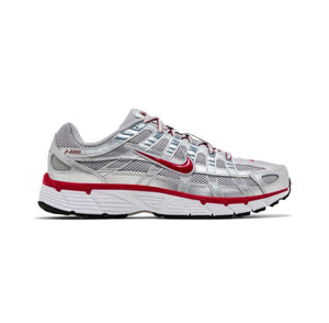 Nike P-6000 Metallic Silver Gym Red
