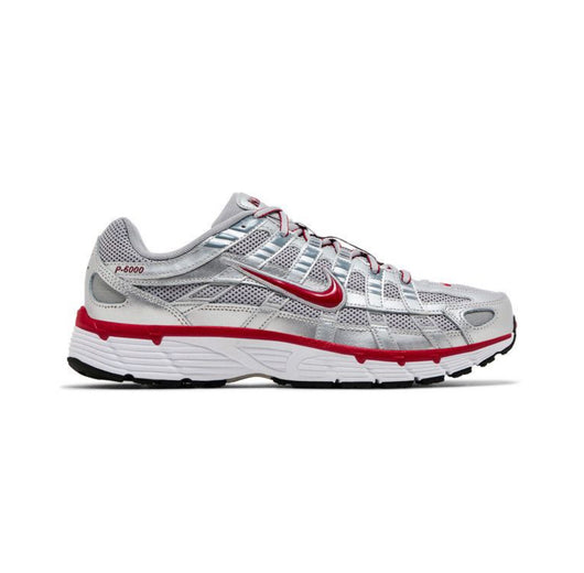 Nike P-6000 Metallic Silver Gym Red