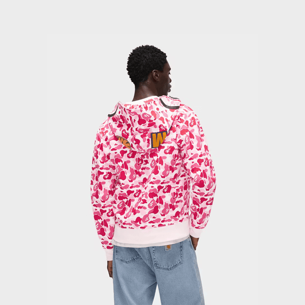 BAPE ABC Camo Shark Full Zip Hoodie Pink