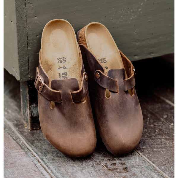 Birkenstock Boston Oiled Leather Habana