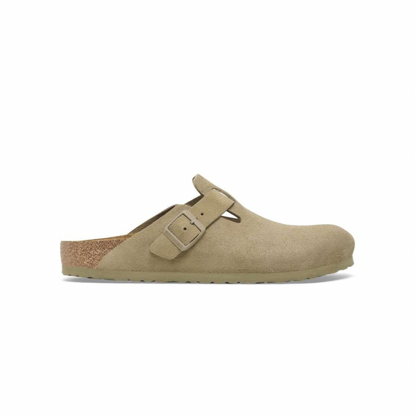 Birkenstock Boston Suede Faded Khaki
