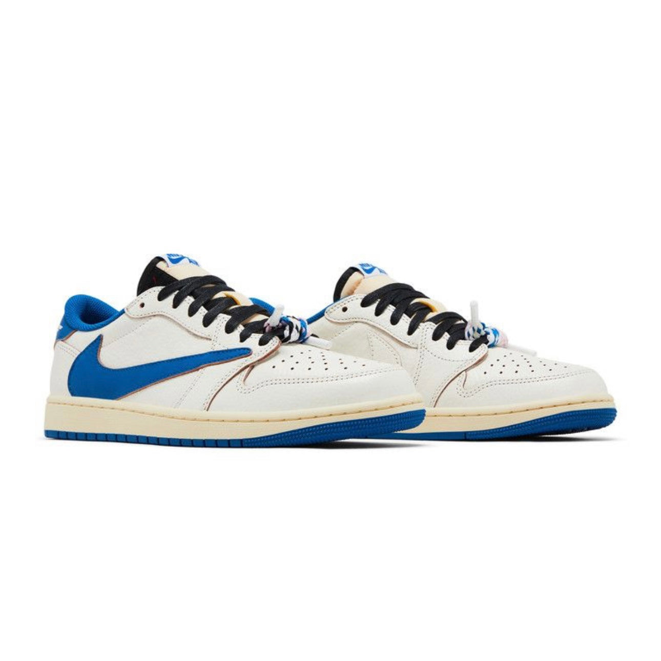 Jordan 1 Retro Low OG SP Fragment x Travis Scott Sail Military Blue