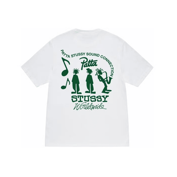 Stussy x Patta Sound Connection Tee White