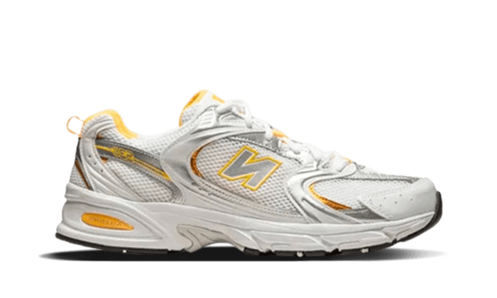 New Balance 530 White Vibrant Apricot Silver Metallic