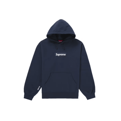 Supreme Box Logo Hooded Sweatshirt (FW25) Navy