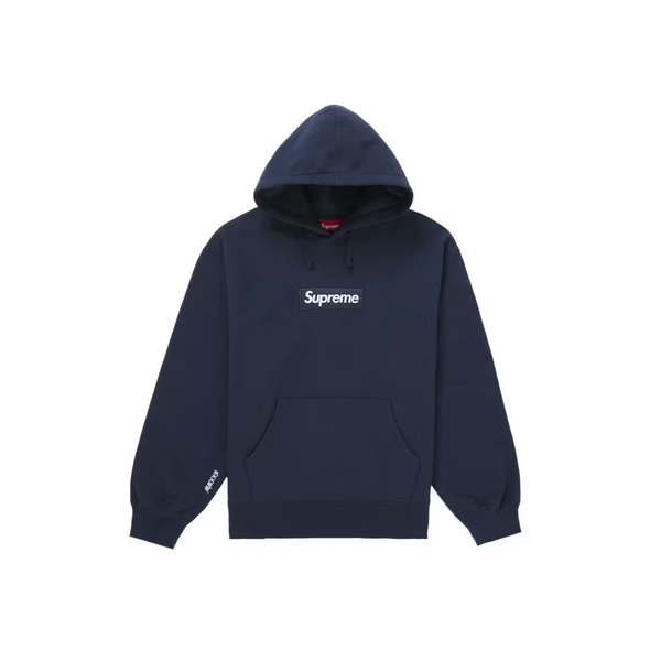 Supreme Box Logo Hooded Sweatshirt (FW25) Navy