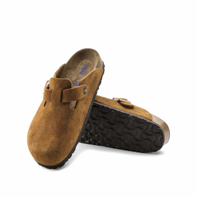 Birkenstock Boston Soft Footbed Suede Mink