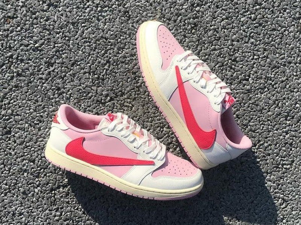 Jordan 1 Retro Low OG SP Travis Scott Sail Tropical Pink